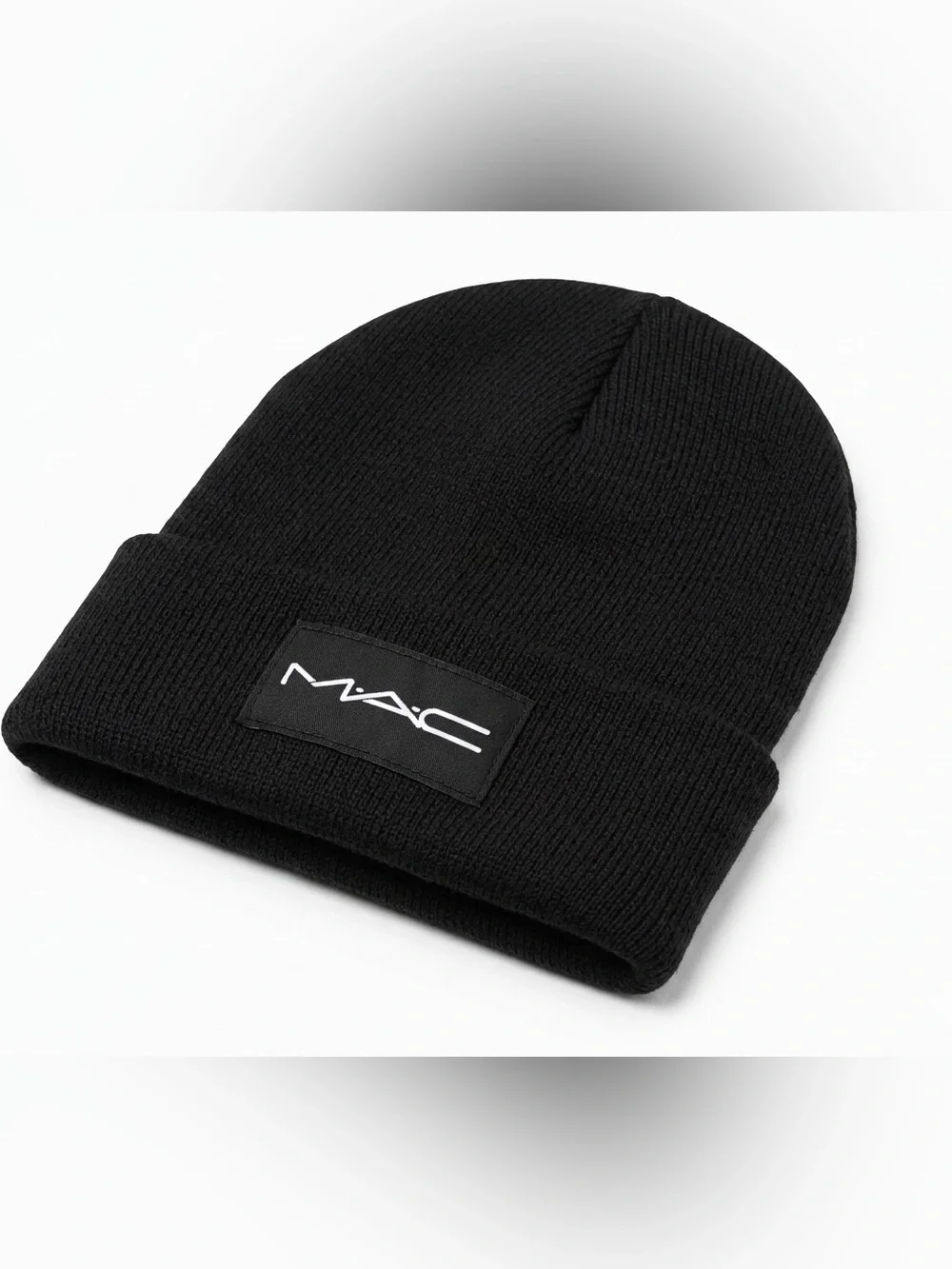 M·A·C Cosmetics Black Logo Beanie Hat - NEW